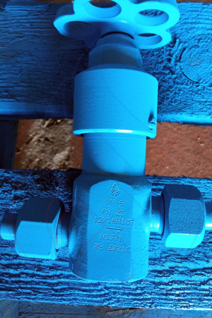 Вентиль сильфонный 14нж19п ду6 ру23 штуцерно-ниппельный